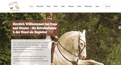 Desktop Screenshot of dogs-and-horses.de